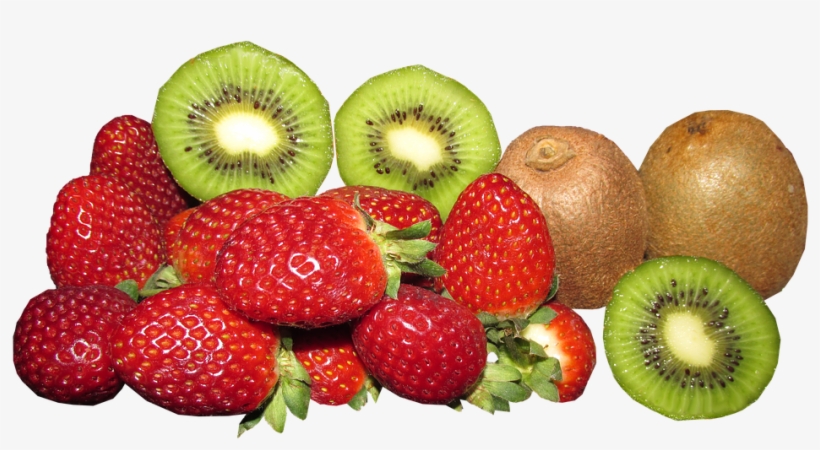 Fruit, Food, Strawberries, Kiwi Fruit, Ripe, Healthy - Morango E Kiwi Png, transparent png #7894443