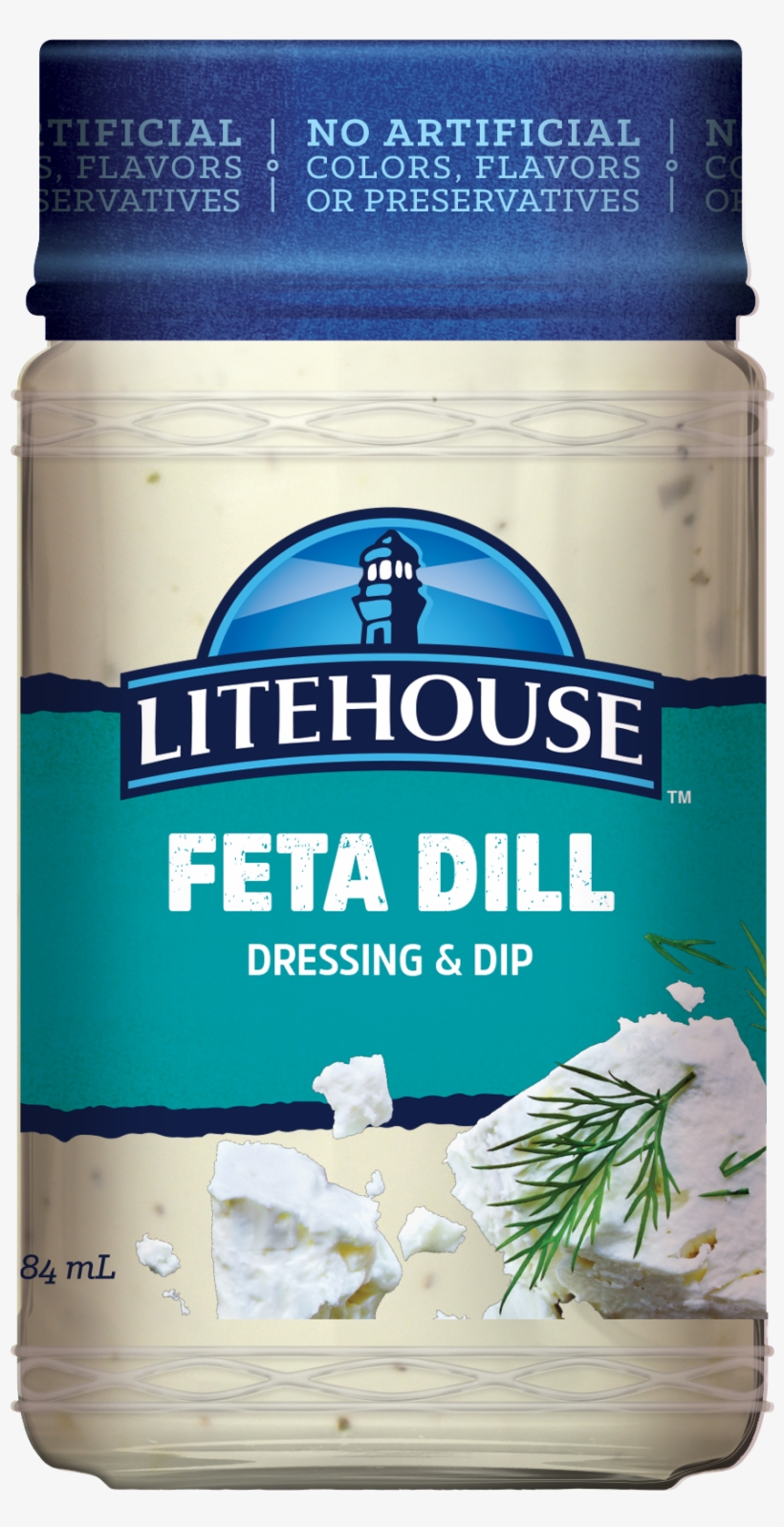 Litehouse Feta Dill Dressing & Dip - Feta And Dill Dressing, transparent png #7894537