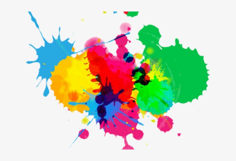 Colouful Clipart Color Splash - Colours On White Background, transparent png #7895194