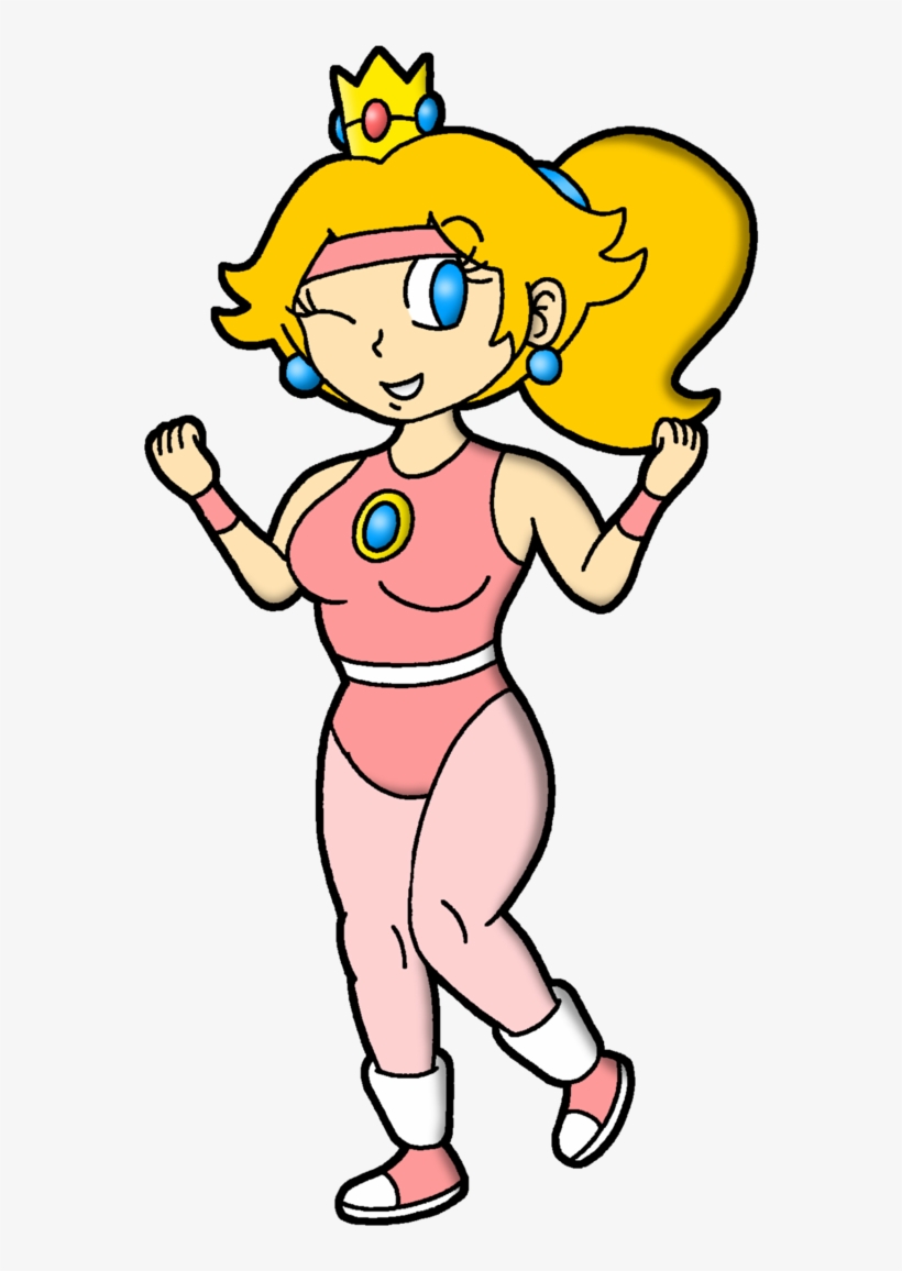 Aerobics Peach By Polishedbrain - Aerobics Princess Peach, transparent png #7895646
