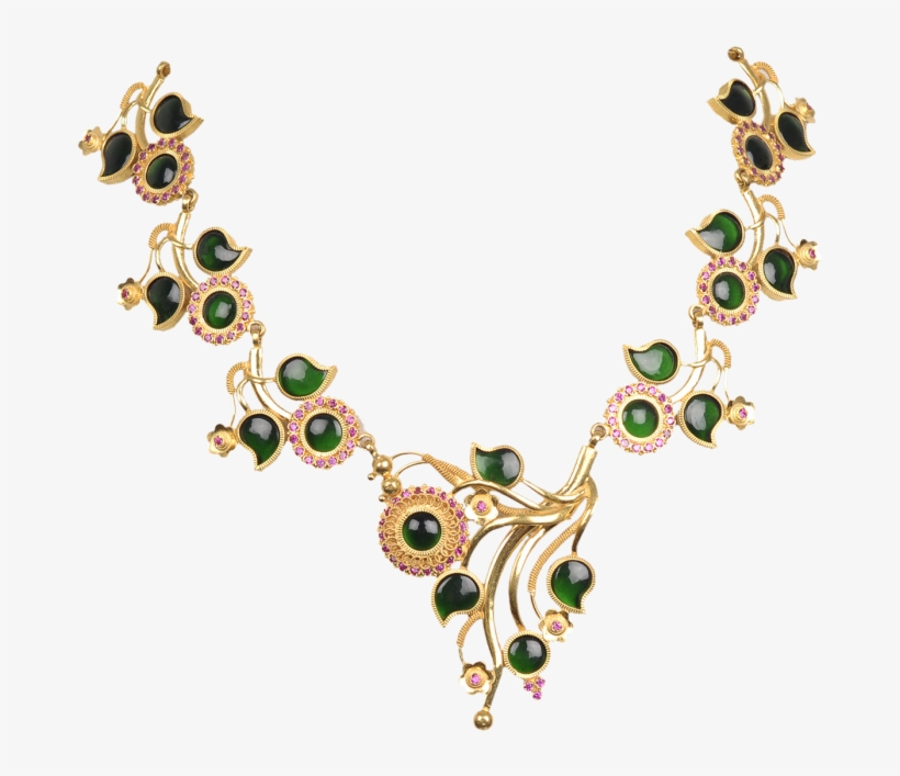 New Attire Given To Kerala Traditional Palakka Mala - Necklace, transparent png #7895918