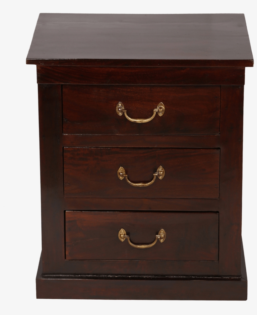 Wooden Bedside - Chest Of Drawers, transparent png #7896420
