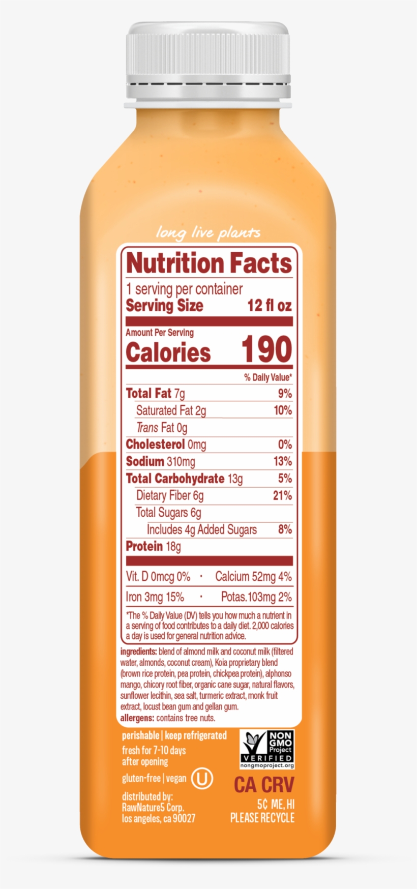 Mango Creme - Nutrition Facts, transparent png #7896499