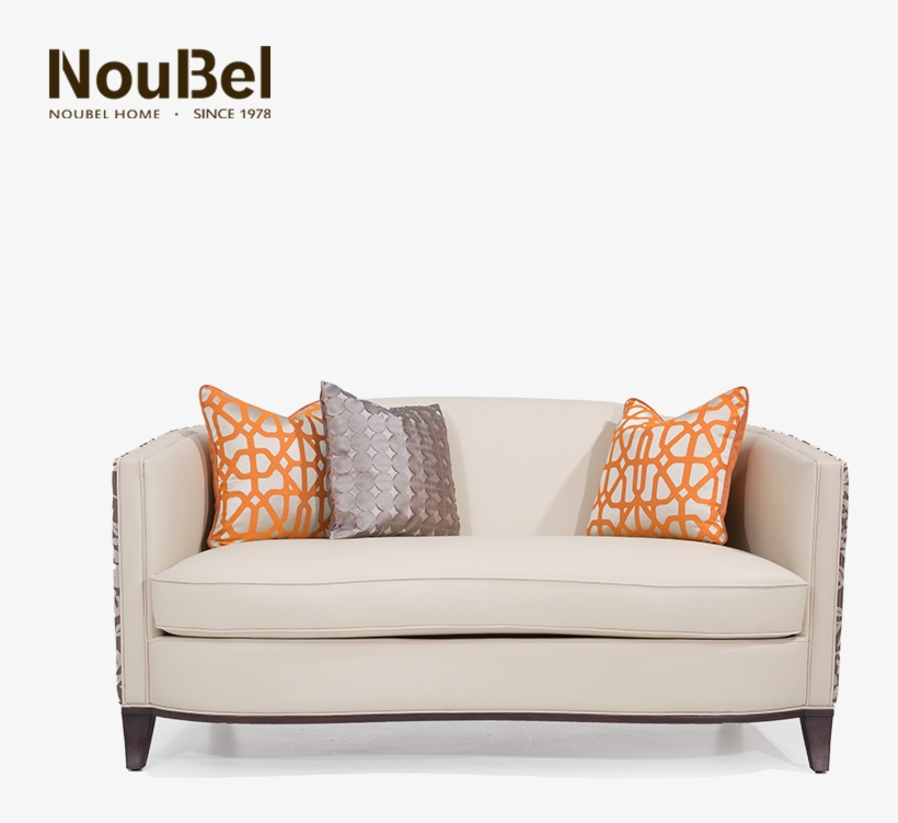 Modern Style With Head Layer Leather Comfortable Soft - Studio Couch, transparent png #7896543