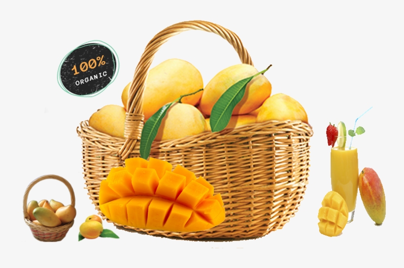 Natural Taste From Dakle Farm - Basket Of Mango Png, transparent png #7896758