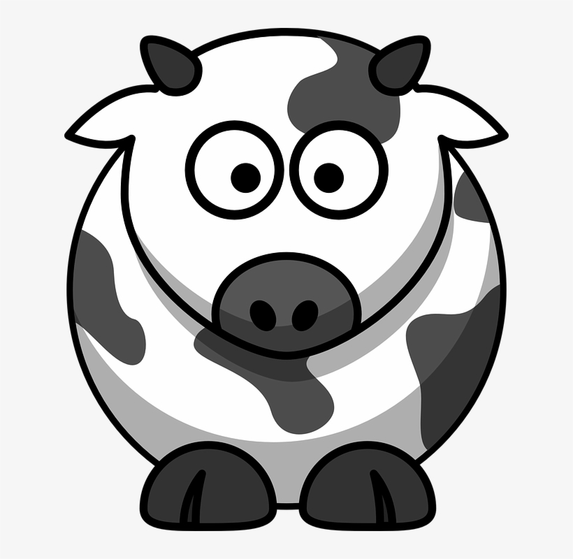 Drawn Cow Beef Cattle - Clip Art Cow Animation, transparent png #7896986