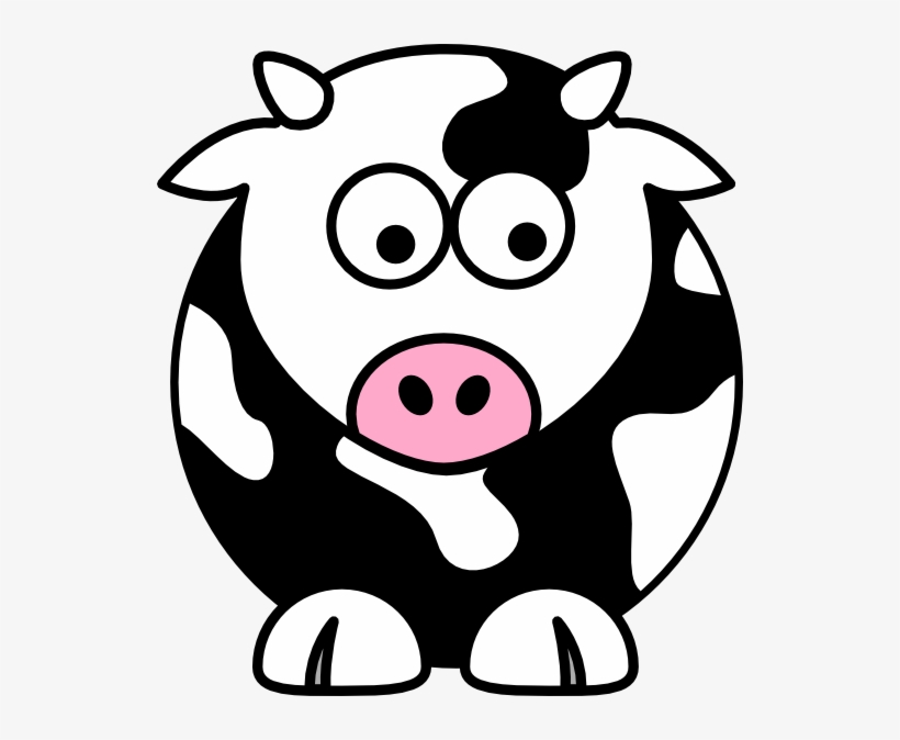 Black Cow Clip Art At Clipart - Clip Art Cow, transparent png #7897022