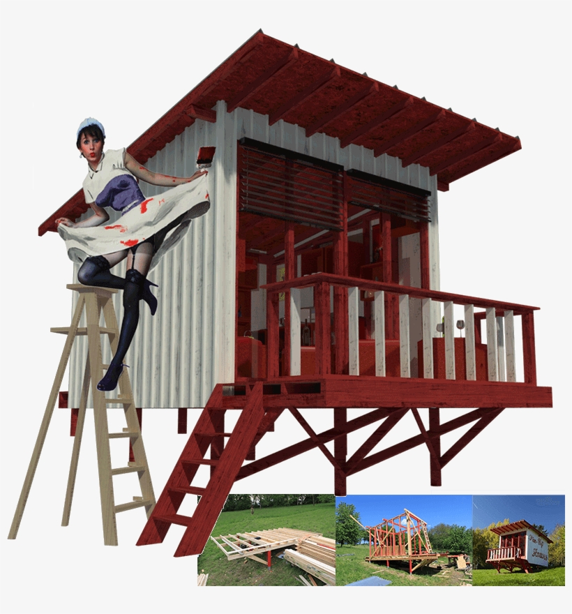Plans For Diy Wooden Cabin Construction - Diy Small Cabin, transparent png #7897091