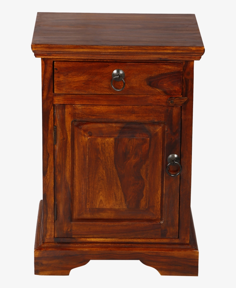 Sheesham Wood Bedside Plane - Nightstand, transparent png #7897127
