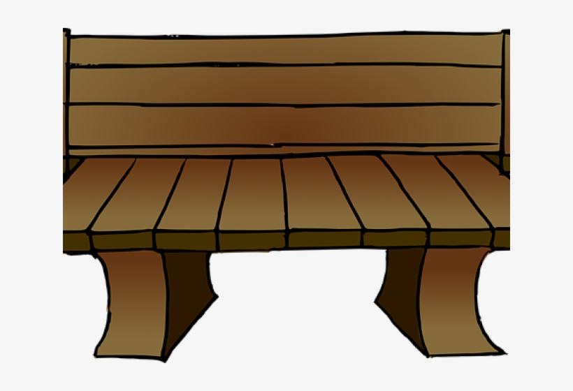 Sofa Clipart Wooden Sofa - Bench Clip Art, transparent png #7897596