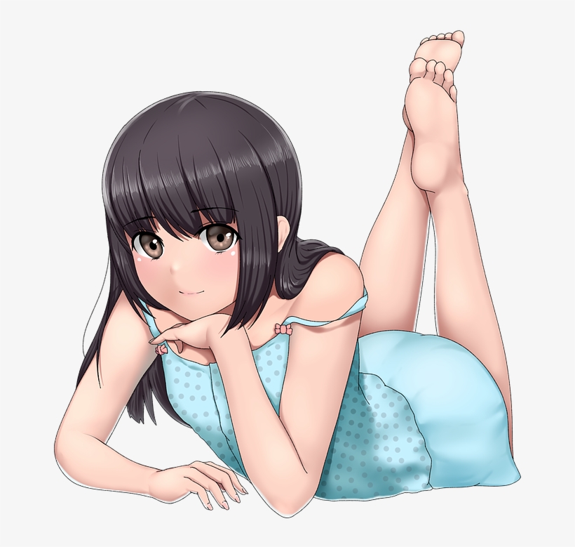 Transparent Anime Sitting Girl, transparent png #7898347