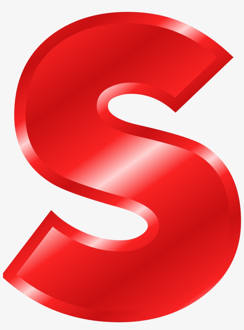 Effect Letters Alphabet Red Svg Download - Letter S In Red, transparent png #790629