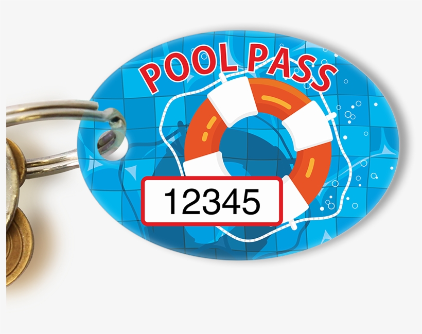 Pool Pass In Oval Shape, Lifesaver Print - Oval, transparent png #791098