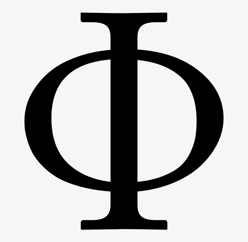 Greek Letter Uppercase Phi - Simbolo De La Filosofia, transparent png #791142