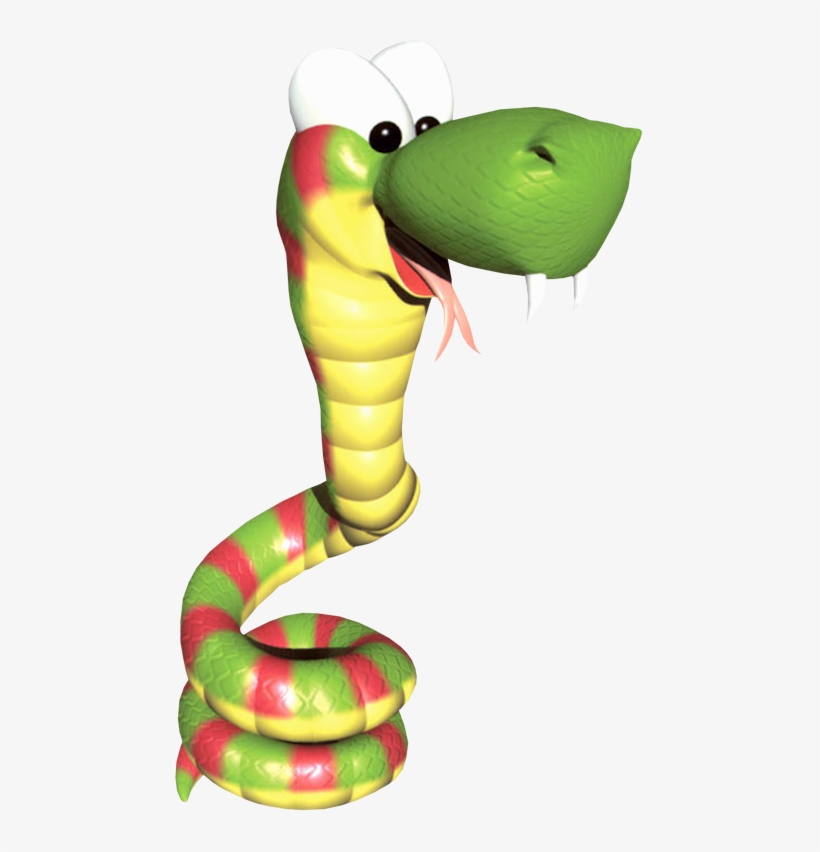 Rattly The Rattlesnake - Donkey Kong Country 2 Rattly, transparent png #791419