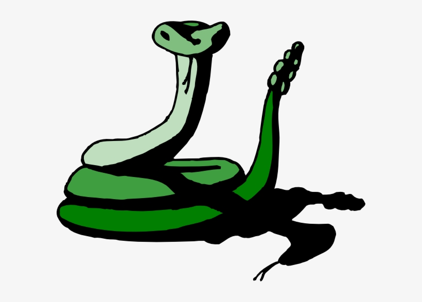 Rattlesnake Clipart Animated - Serpente Verde Png, transparent png #791774
