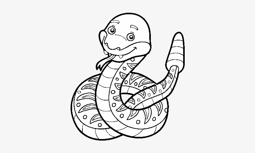 A Rattlesnake Coloring Page