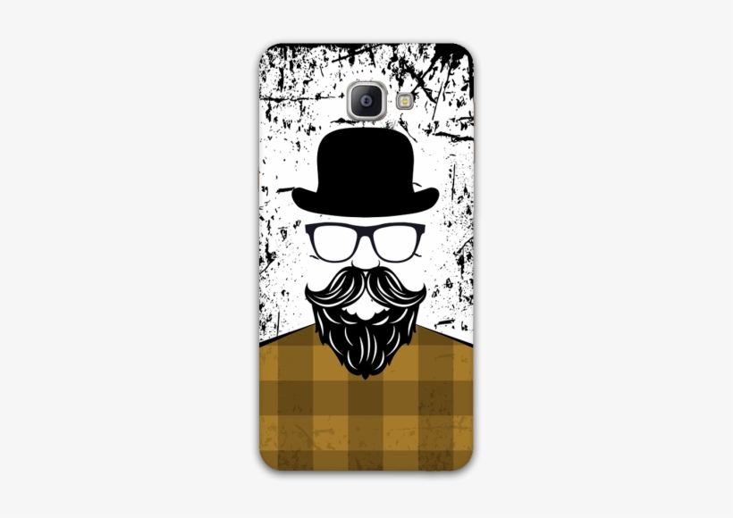 Beard With Cap Samsung A9 Mobile Case - Mobile Phone, transparent png #792363