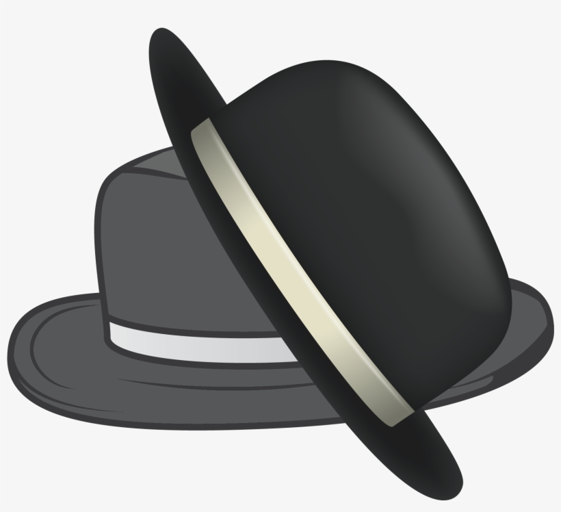 Black Hat And Gray Hat - Fedora, transparent png #792384