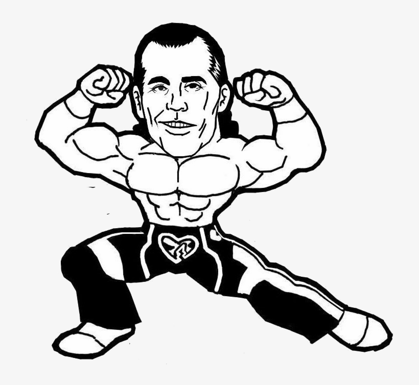 Shawn Michaels Wwe Raw Drawing Wwe Hall Of Fame - Dibujos De Sahwn Michaels Wwe, transparent png #792510