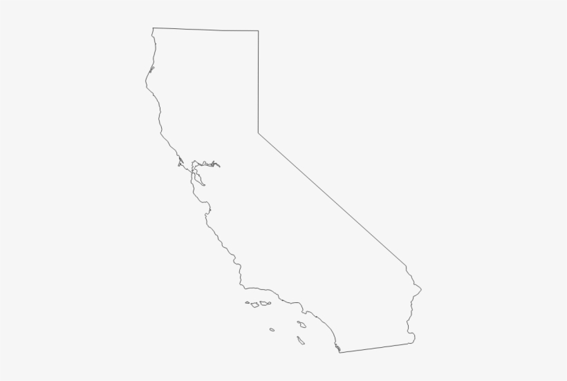Clipart California Map Outline Png Images - California Transparent, transparent png #792687