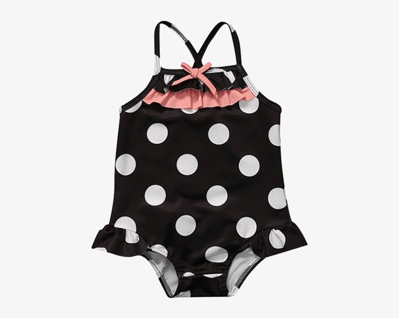 Petite Bello Swimsuit 1-2 Years Black & White Polka - Swimsuit, transparent png #792765
