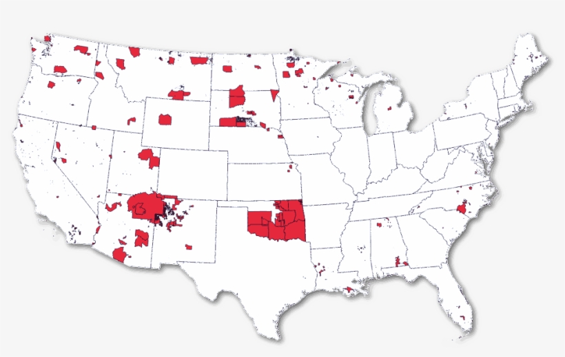American Indian Basic - Stickerbrand Vinyl Wall Art Usa Map W/ State Borders, transparent png #792859
