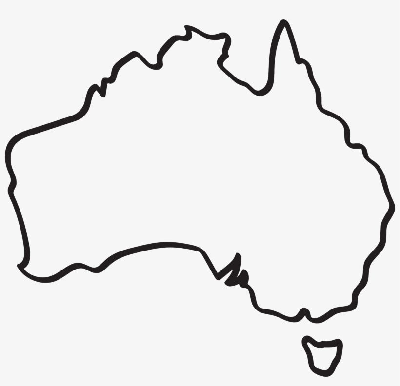 Sketch Of Australia Map, transparent png #792877