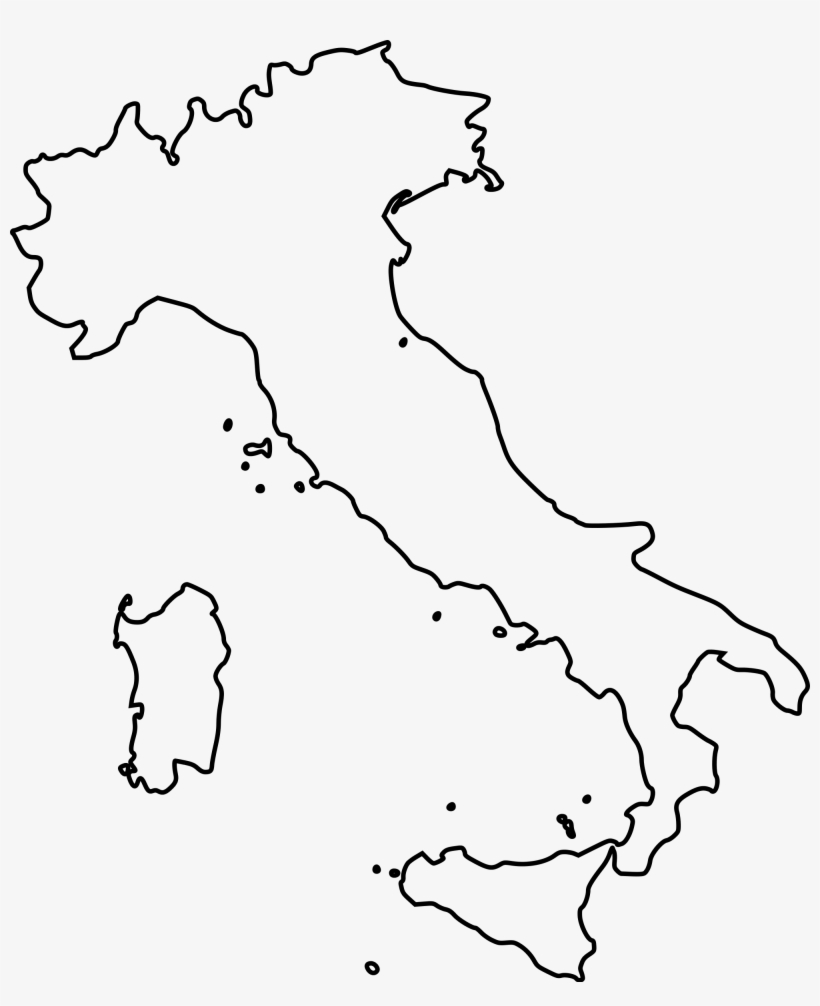 Map Coloring Pages Fresh Outline Map Italy Printable - Italy Map Vector Png, transparent png #792898