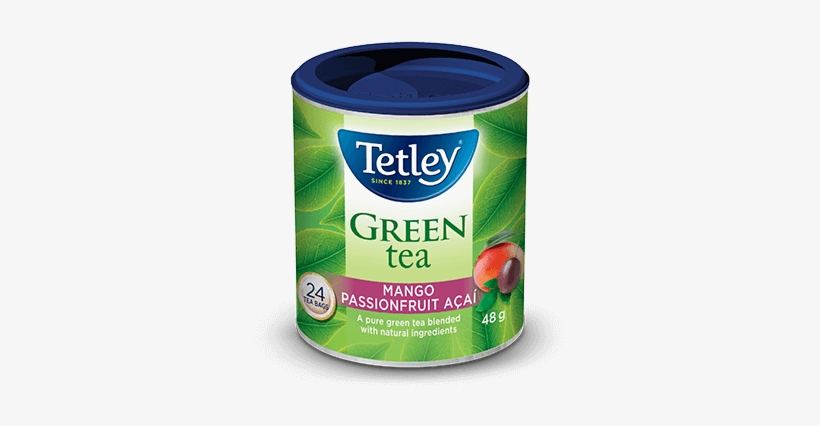 Tetley Mango Passionfruit Acai Green Tea - Tetley Tea Tetley Pure Green Tea, transparent png #792941