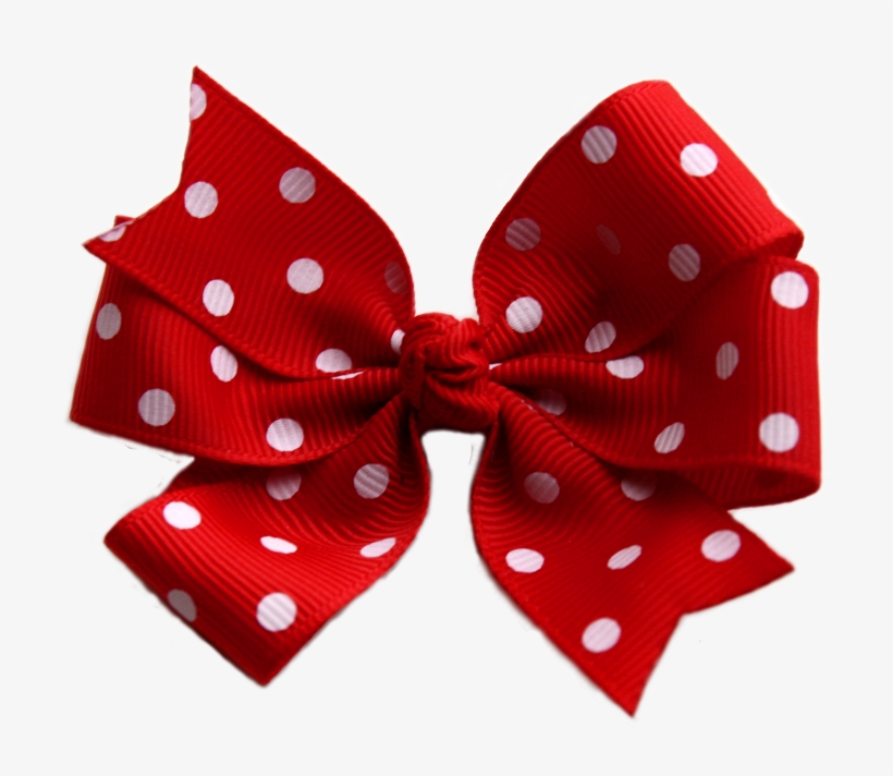 Free Download Polka Dots Bow Png Clipart Bow Tie Polka - Red And White Bow, transparent png #792960