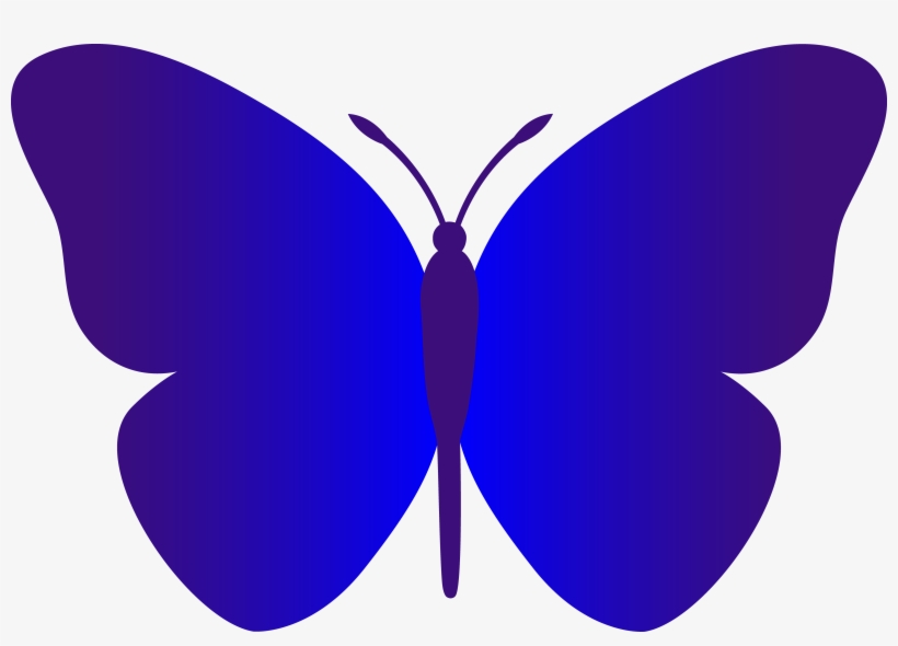 Butterfly Clipart Simple - Butterfly Clipart Png, transparent png #793305