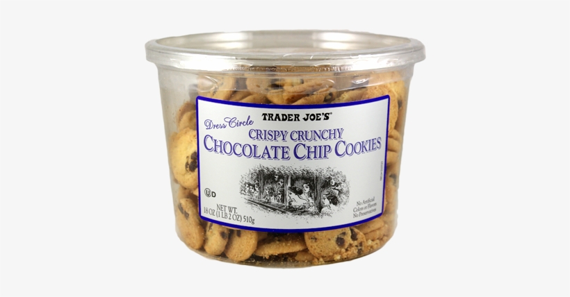 10727 Crispy Crunchy Chocolate Chip Cookies - Trader Joe's Chocolate Chip Cookies, transparent png #793993