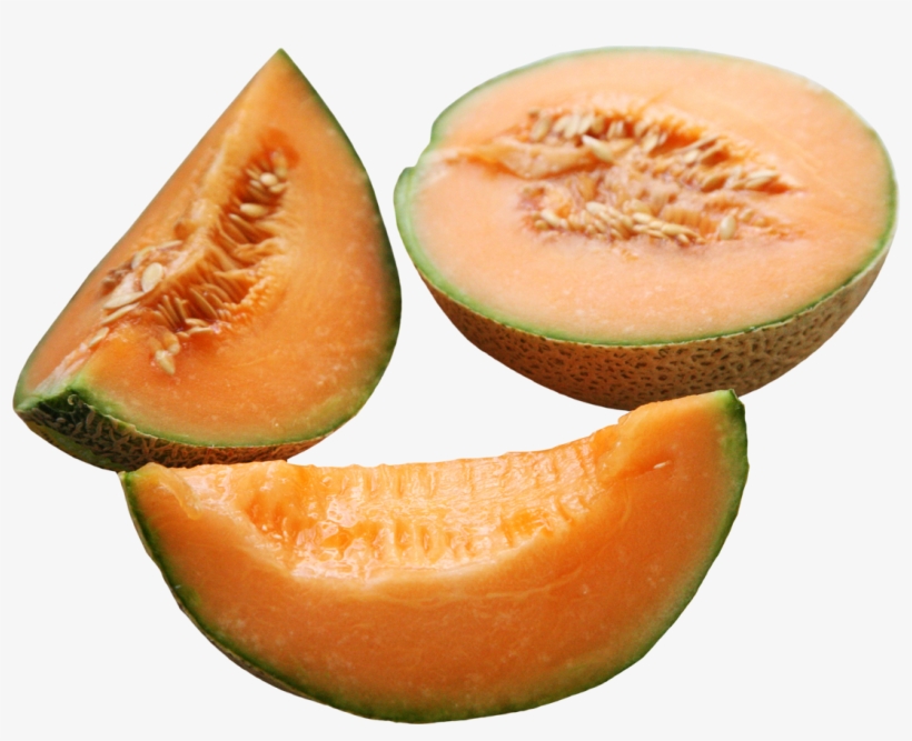 Cantaloupe Slices Png Image - Cantaloupe Melon Png, transparent png #794371