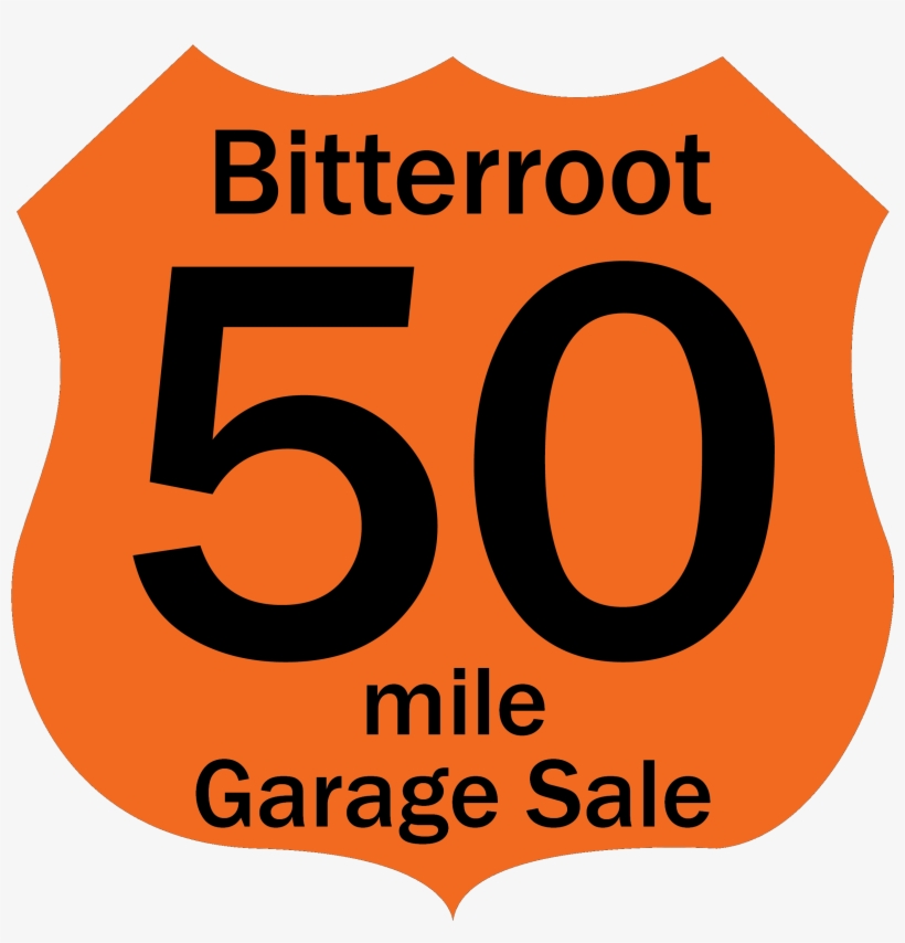 Bitterroot 50 Mile Garage Sale - Word Pattern, transparent png #794397