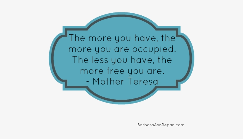 Mother Teresa Quote - Thursday, transparent png #794468