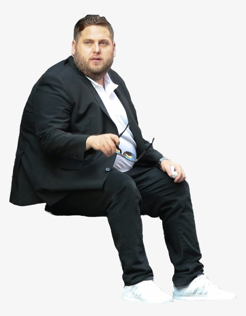 Jonah Hill Sits - Sitting, transparent png #794557