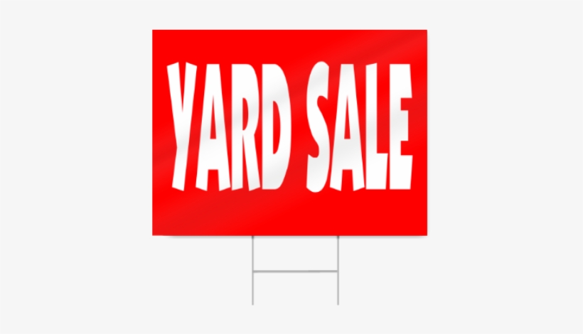 Yard Sale Sign In Red - Garage Sale, transparent png #794785