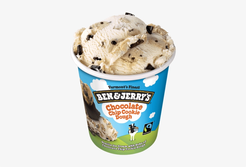 Chocolate Chip Cookie Dough Pint - Ben And Jerry's Choc Chip Cookie Dough, transparent png #794837