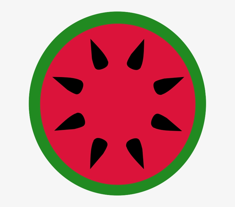 Fruit, Watermelon, Circle, Round, Pink, Melon - Clip Art, transparent png #794909