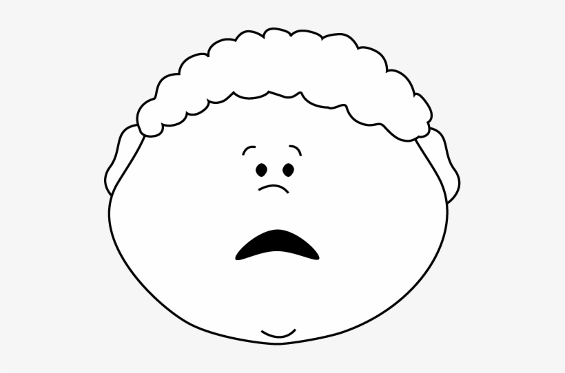 Annoyed Face Mad Face Scared Faces Clip Art Png - Boy Happy Face Clipart Black And White, transparent png #794932