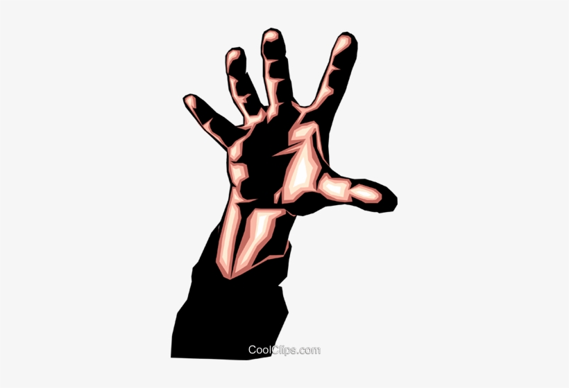 Hand Reaching Royalty Free Vector Clip Art Illustration - Hand Reaching, transparent png #795227