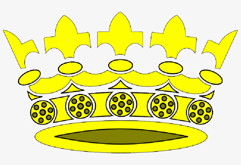 King, Queen, Cartoon, Round, Free, Gold, Crown - Crown Clip Art, transparent png #795585