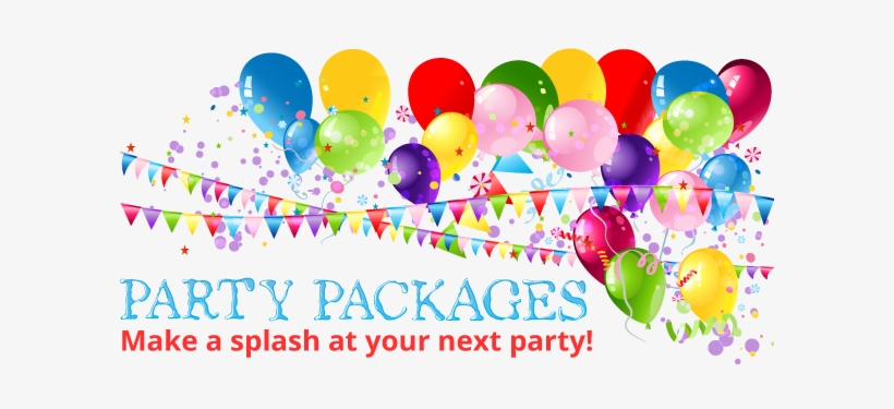 Plan Your Next Party At Sea Lion Aquatic Park It Is - Jervie Party Backdrop Colorful Balloons Pennant Happy, transparent png #796141
