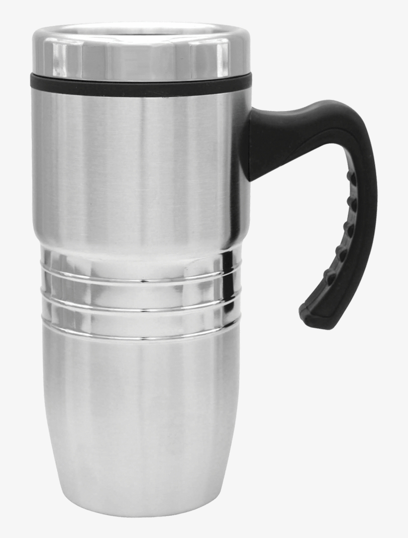 Sea Lion - 18 Oz Steel City Stainless Mug W/polished Rings, transparent png #796165