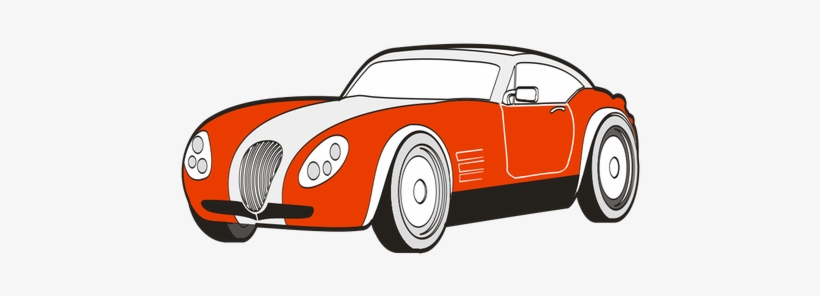 Old Car Vector Color Drawing - Sports Car Clipart, transparent png #796197