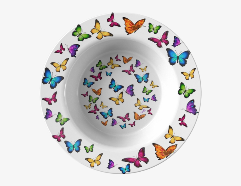 Butterfly Circle Designer Bowl - Il Volo Della Farfalla. Operai! Studenti! Uniti Nella, transparent png #796323