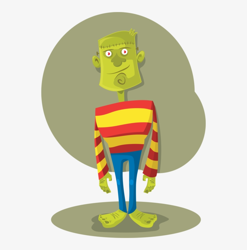 Frankenstein's Monster Cartoon Drawing Computer Icons - Poemas De Halloween, transparent png #796633