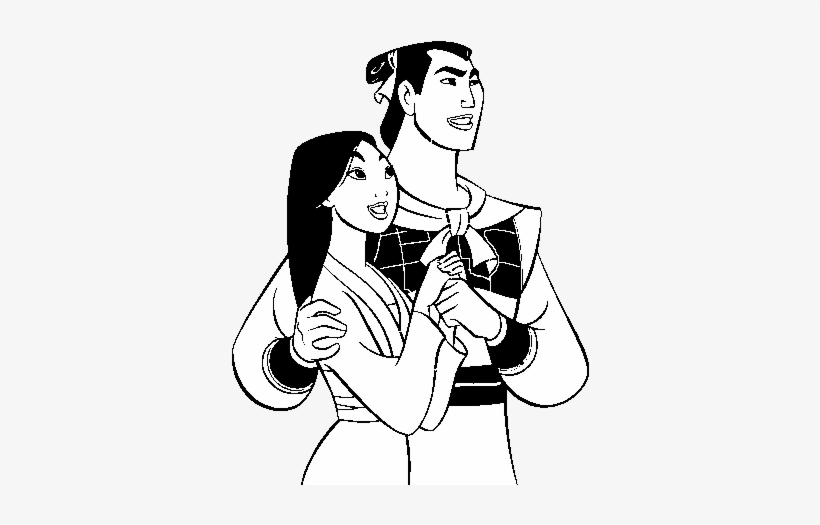 Mulan And Shang Coloring Pages For Toddler - Mulan And Shang Coloring Pages, transparent png #797149