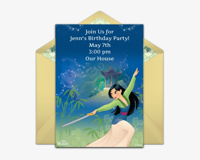 Mulan Online Invitation - Mulan, transparent png #797507